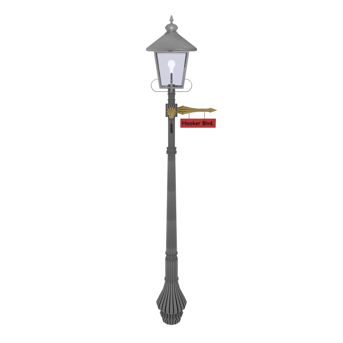 3D lamp post model - TurboSquid 1540508