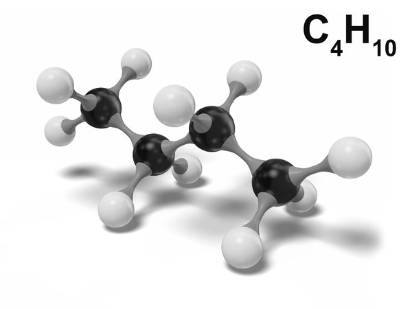 3D butane c4h10 modeled model - TurboSquid 1540515