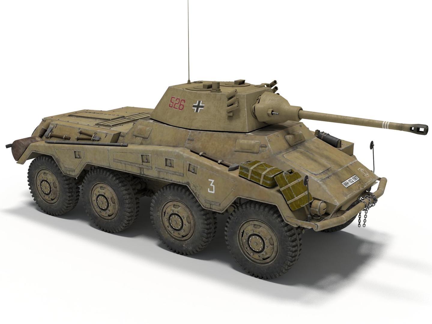 3D sd kfz 234 puma model - TurboSquid 1540601