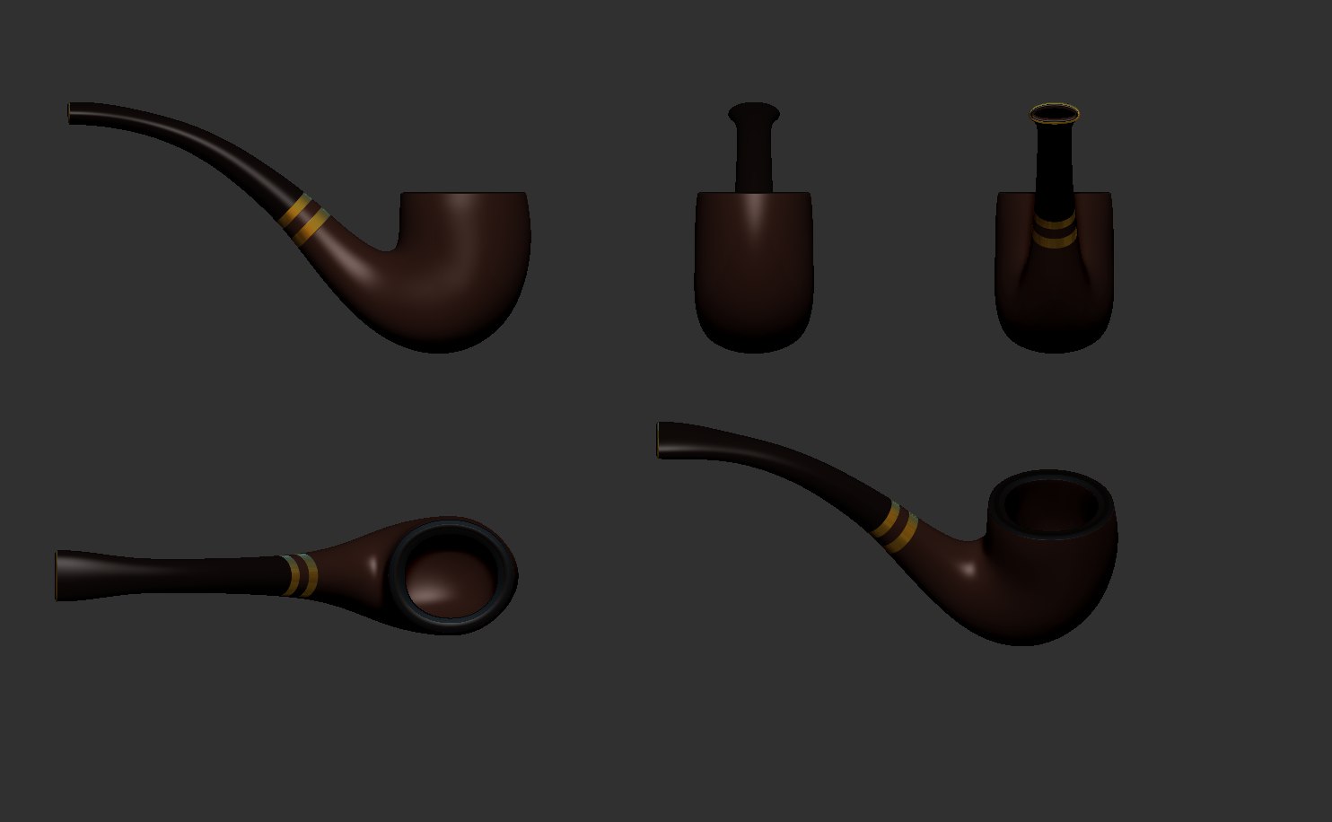 3D model smoking pipe - TurboSquid 1540619