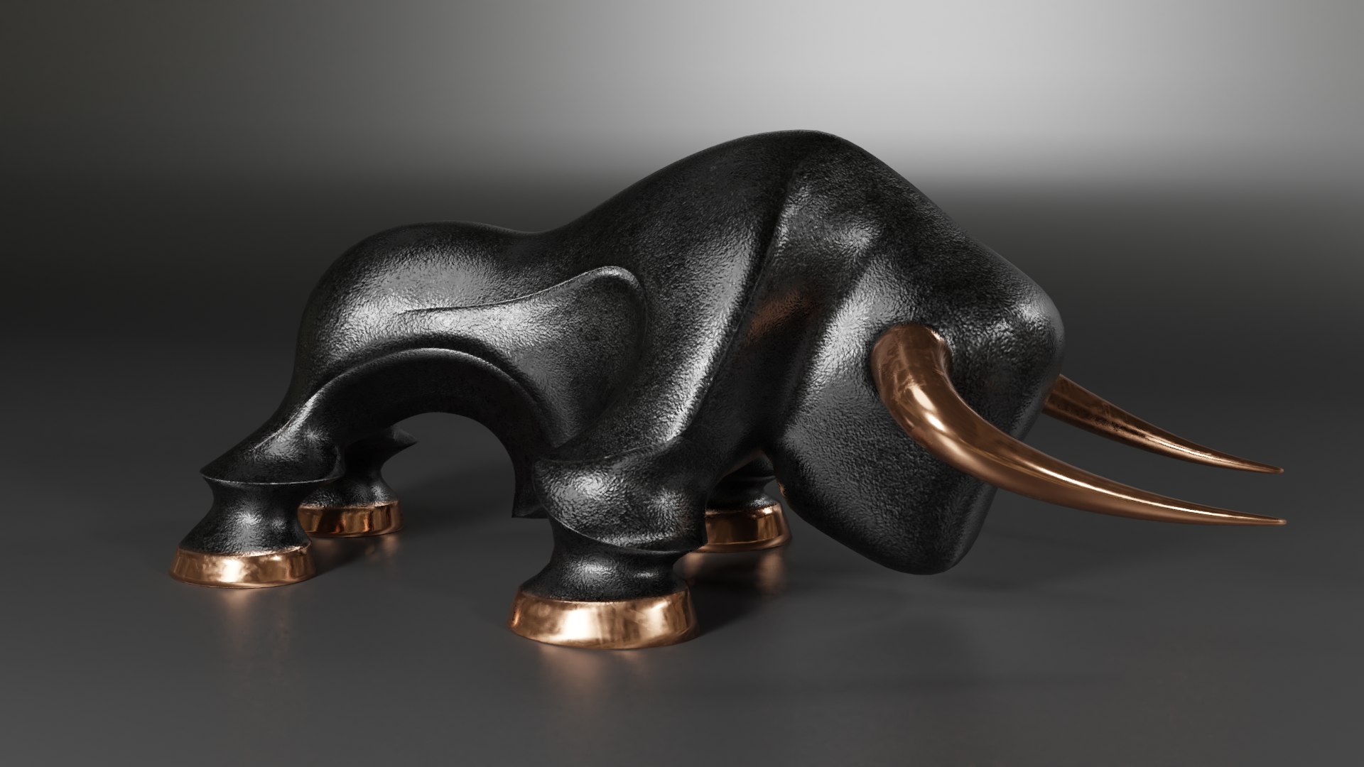 Decorative Statue Bull 3D - TurboSquid 1540694