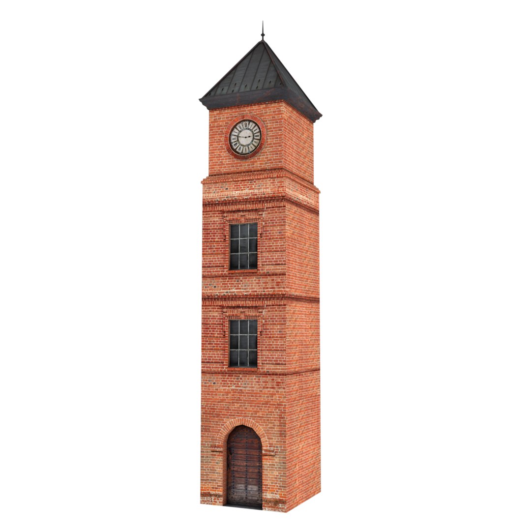 Clock tower 3D model TurboSquid 1540736