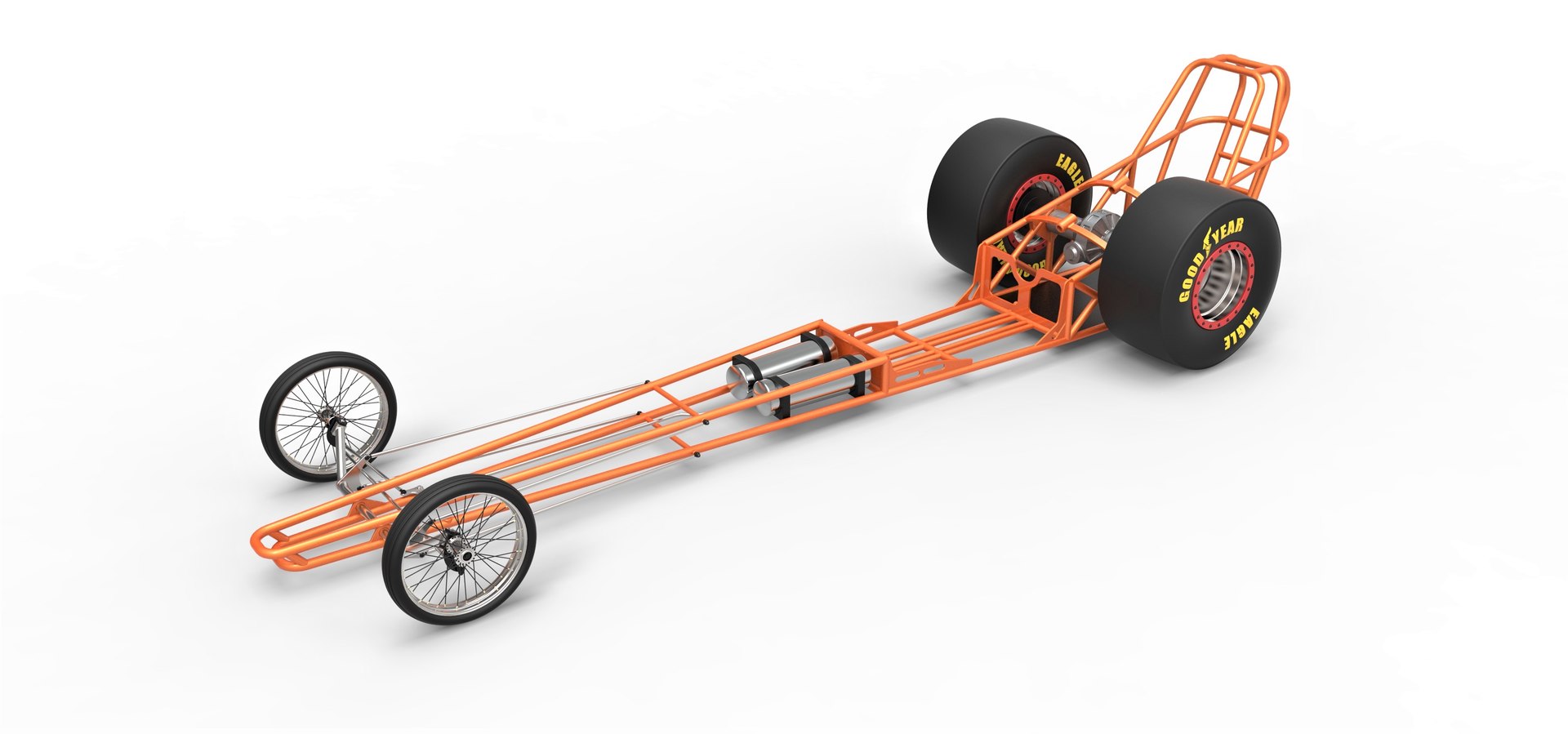 Free chassis dragster drag 3D model TurboSquid 1540745