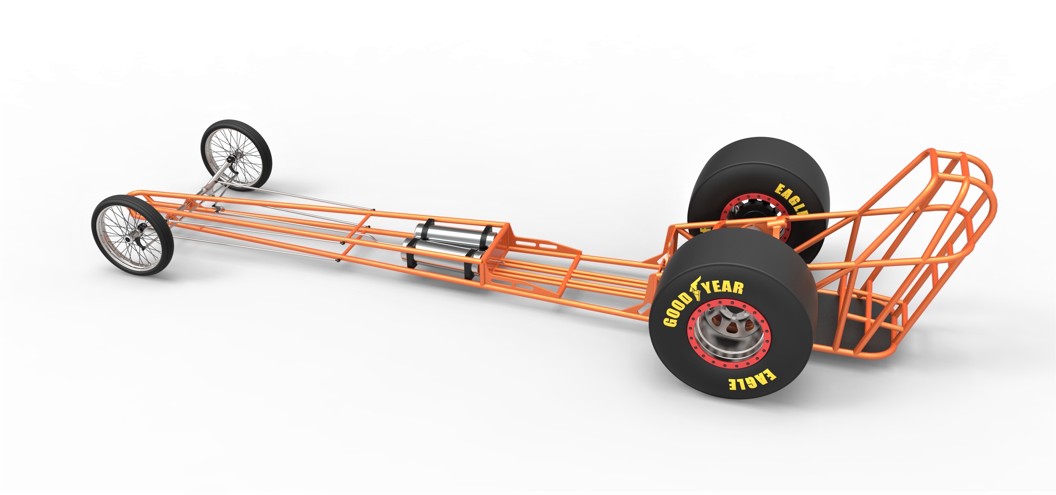 Free chassis dragster drag 3D model TurboSquid 1540745