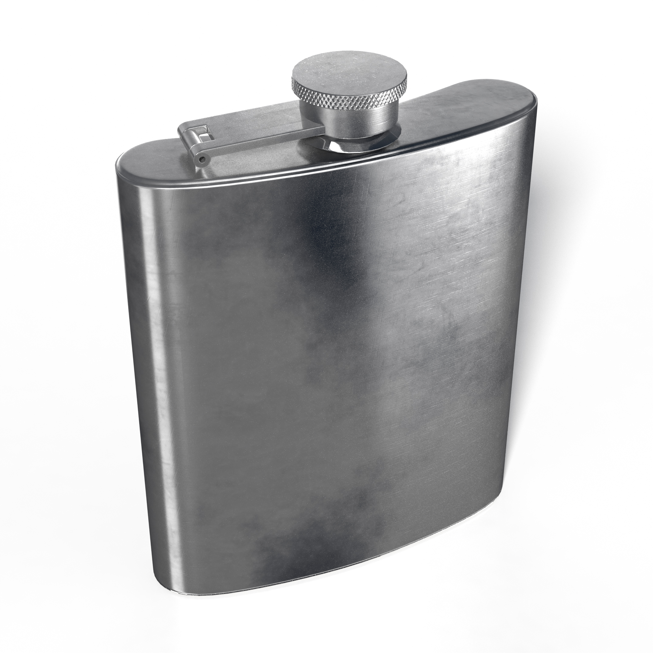 Steel alcohol flask model TurboSquid 1513988