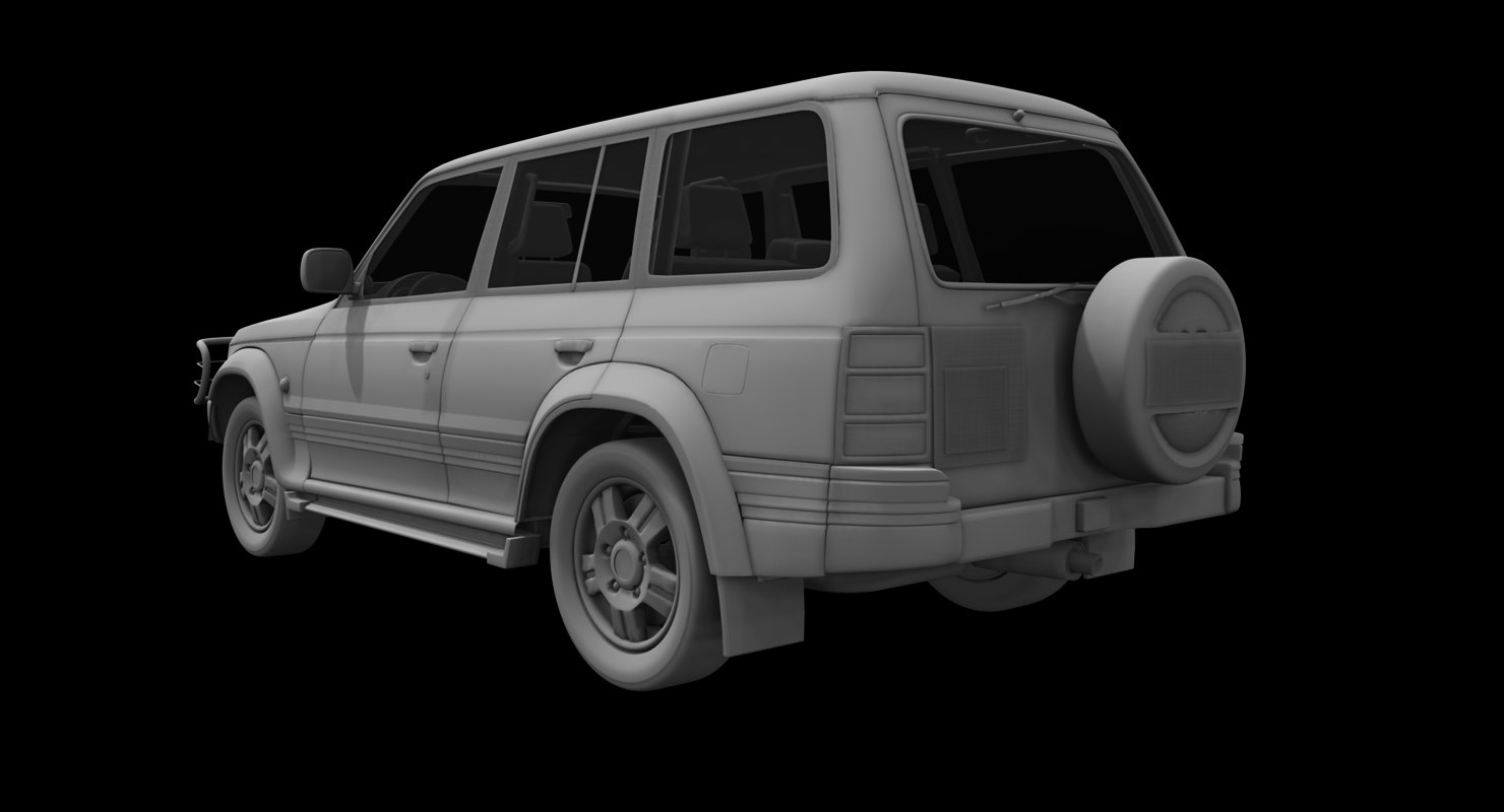 Mitsubishi pajero 3d model