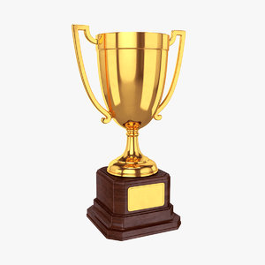 3D trophy cup