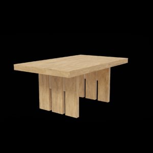 3D furniture table furnishing