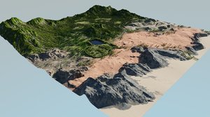 3D biomes garden model