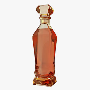 bottle whiskey 3D