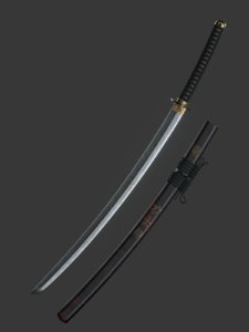japanese swords 3D model