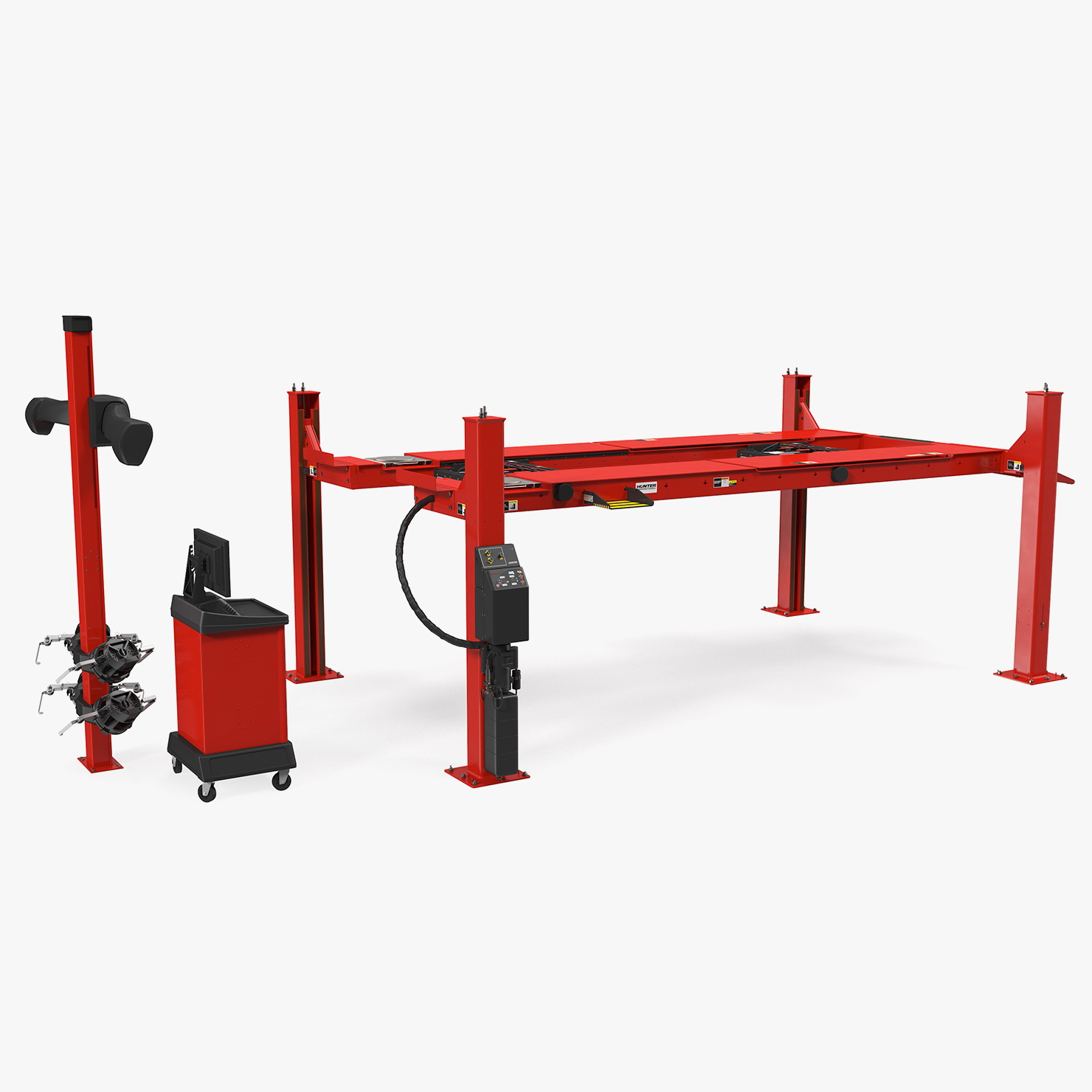 Modele 3d De Hunter Hawkeye Elite He421 Wheel Aligner Car System