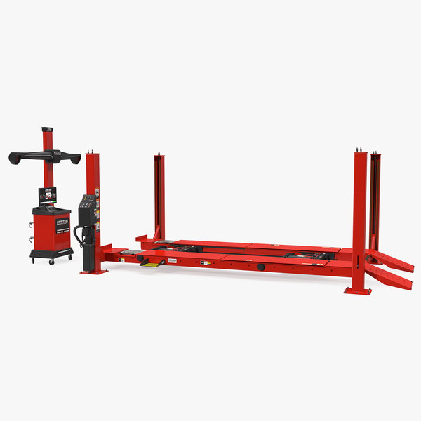 Modele 3d De Hunter Hawkeye Elite He421 Wheel Aligner Car System
