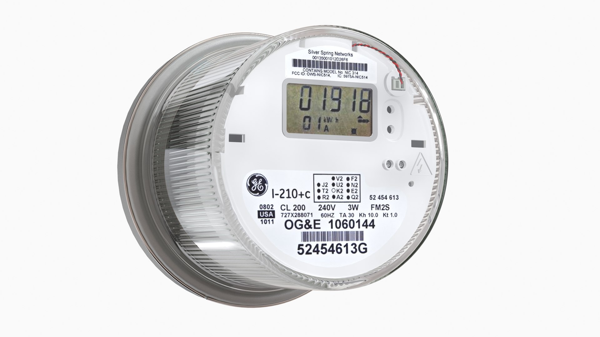 Meter electric model TurboSquid 1541325