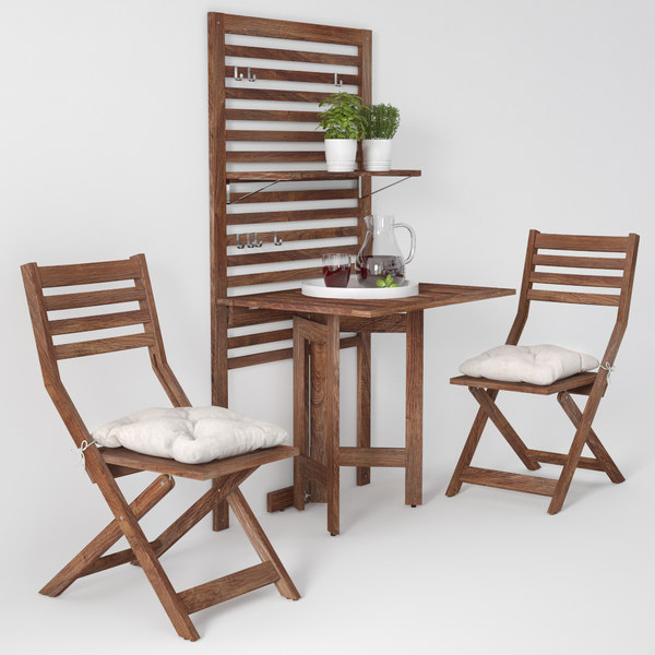 Garden Furniture Ikea Table Chair 3d, Ikea Front Porch Furniture