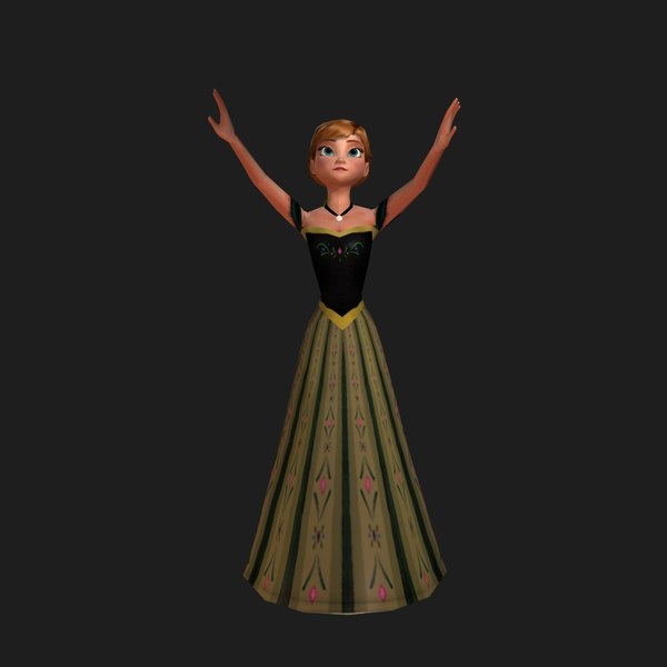 princess anna3d模型