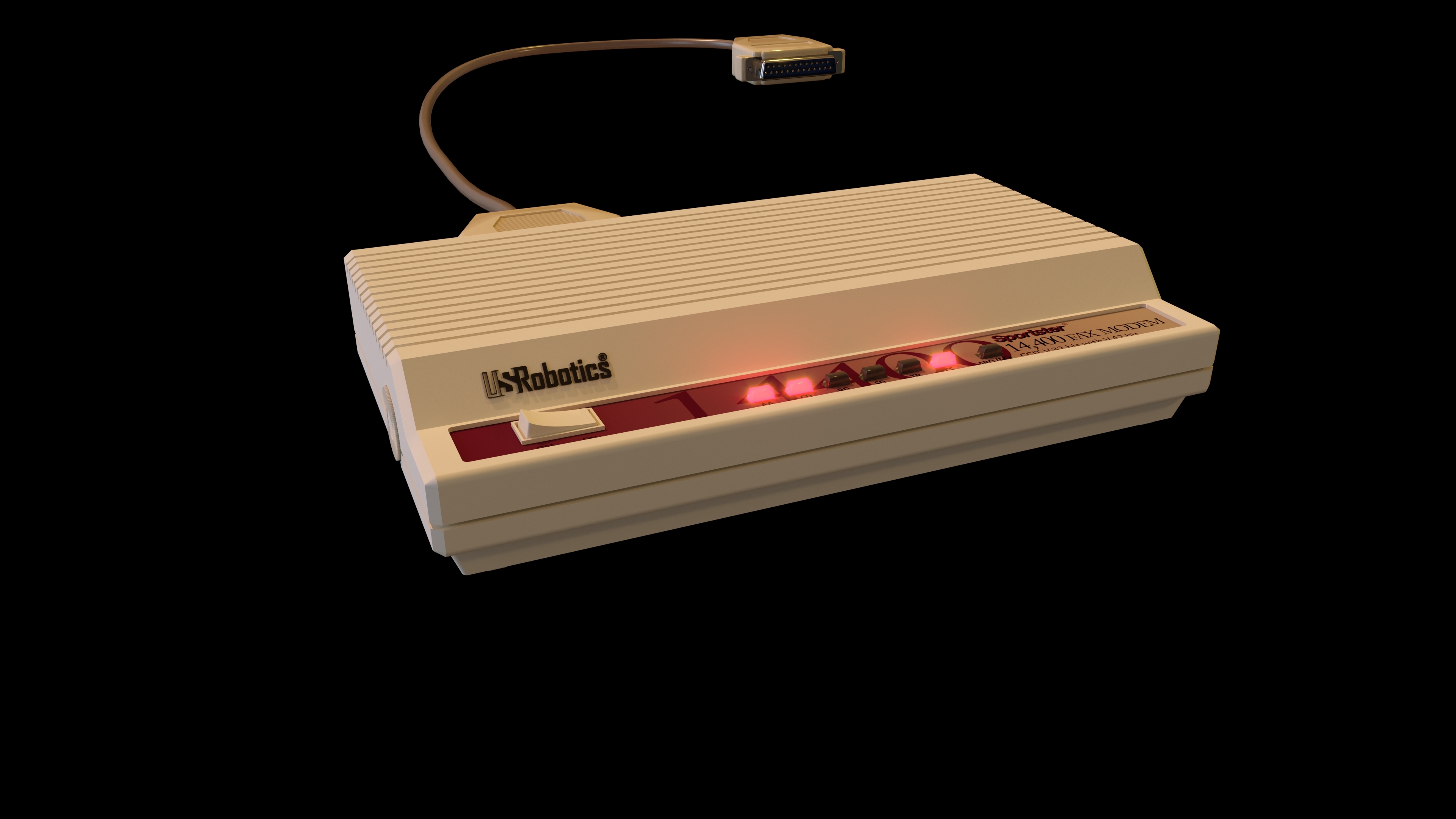 Old PC Modem Modelo 3D TurboSquid 1541453