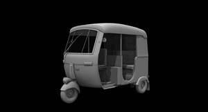 auto rickshaw 3D model