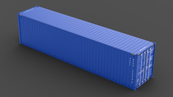 3d Cube 40ft Shipping Container Model Turbosquid 1541493