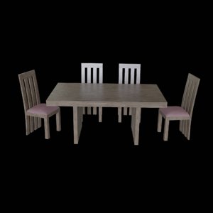 3D table set model
