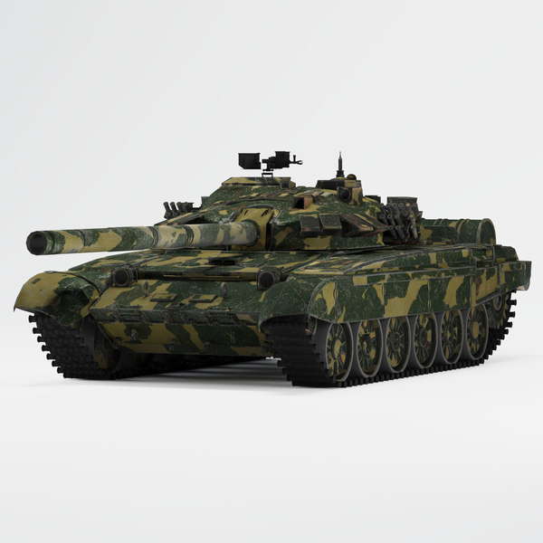 T 72 Tank Camouflage 3d Model Turbosquid