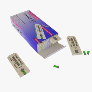 coronavirus kit box test model