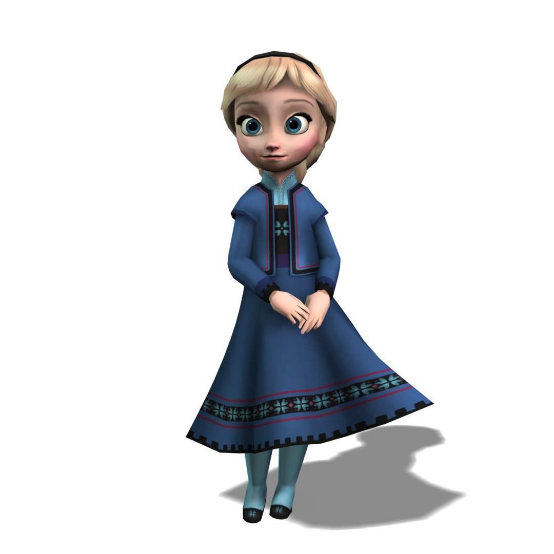 3D young elsa TurboSquid 1541625