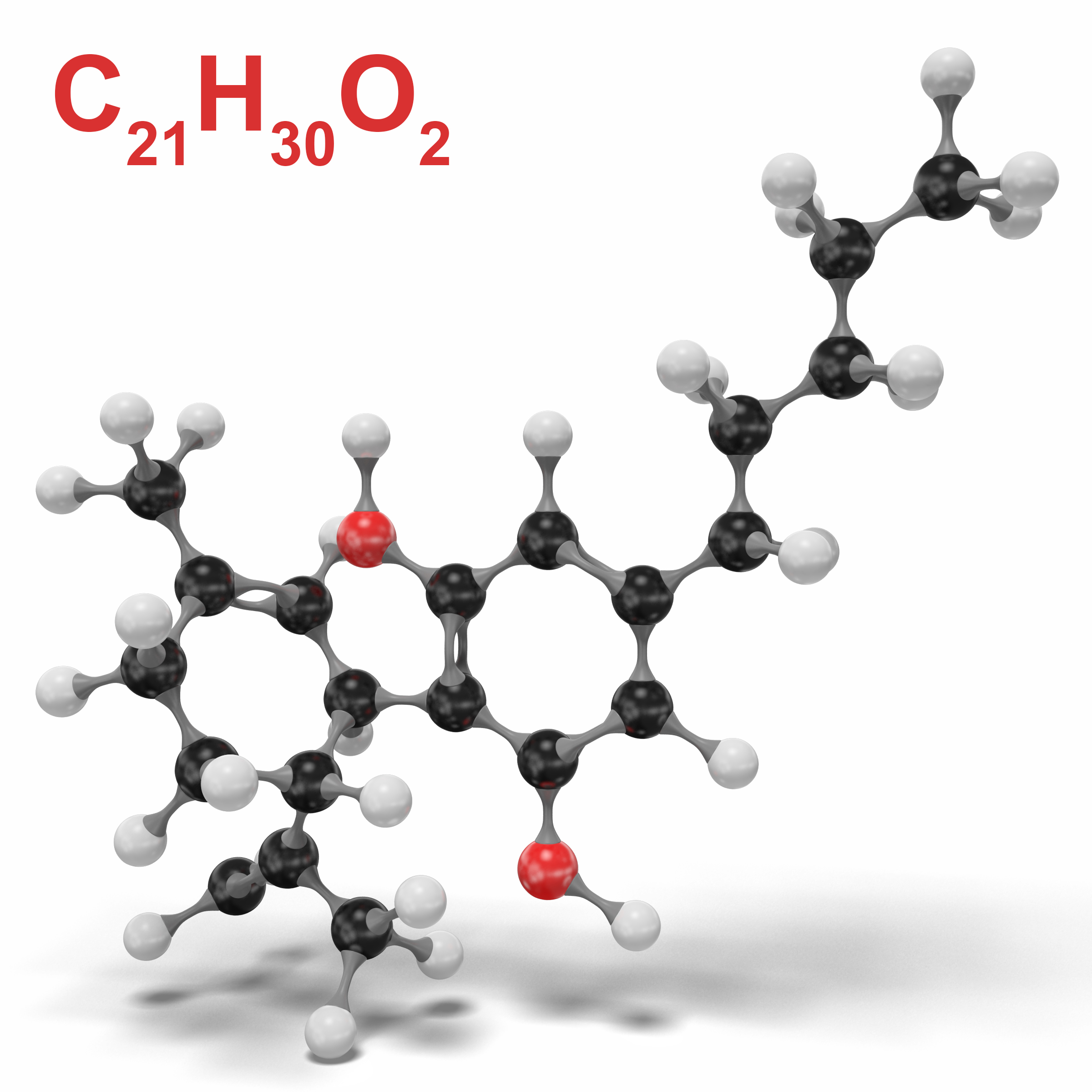 3D Cannabidiol Molekulares Modell C21H30O2 3D-Modell - TurboSquid 1541597