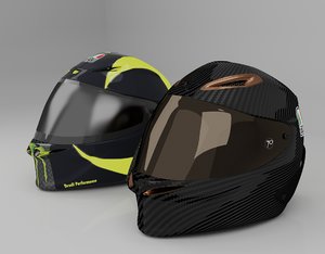 3D model helmet rossi