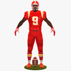 3D football player 2020