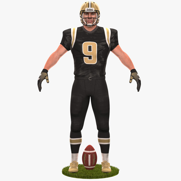 football player 2020 3D model