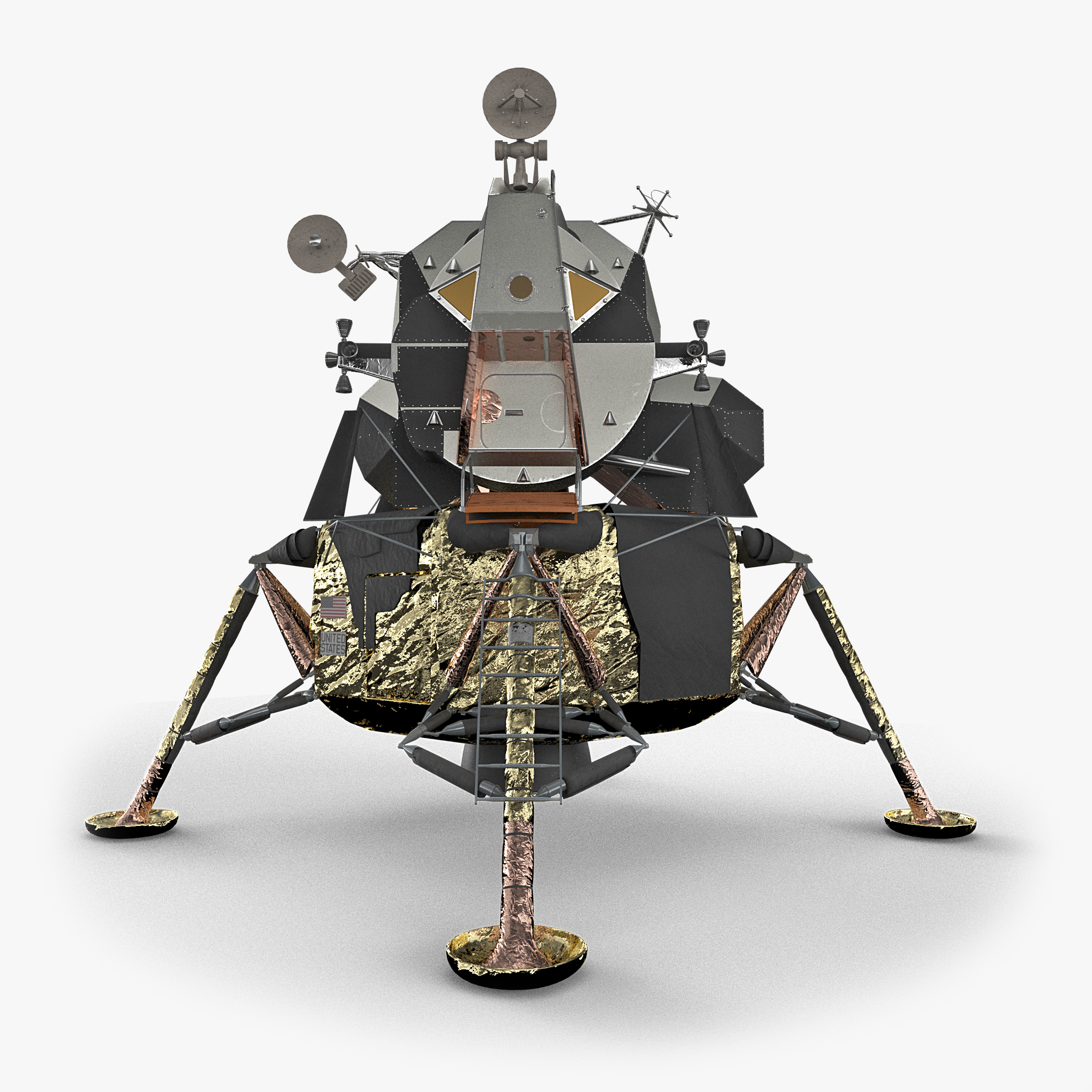 3D lunar module model - TurboSquid 1541829