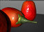 fruits coconut apples 3D model