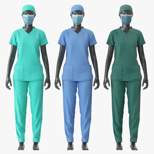 3D nurse uniform model