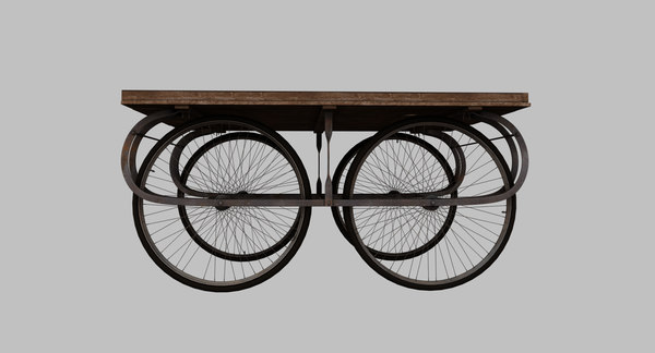 vegetable salesman fruit cart 3D model