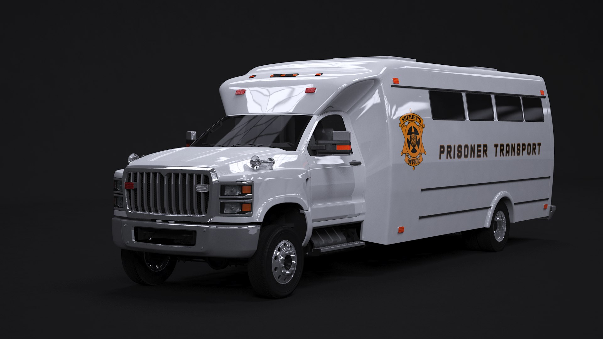 Prisoner Transport Bus 3D Model - TurboSquid 1541988