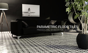 Blender parametric floor tiles