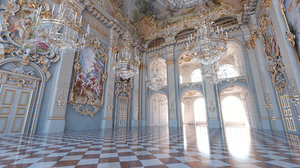 3D interior castle nymphenburg model