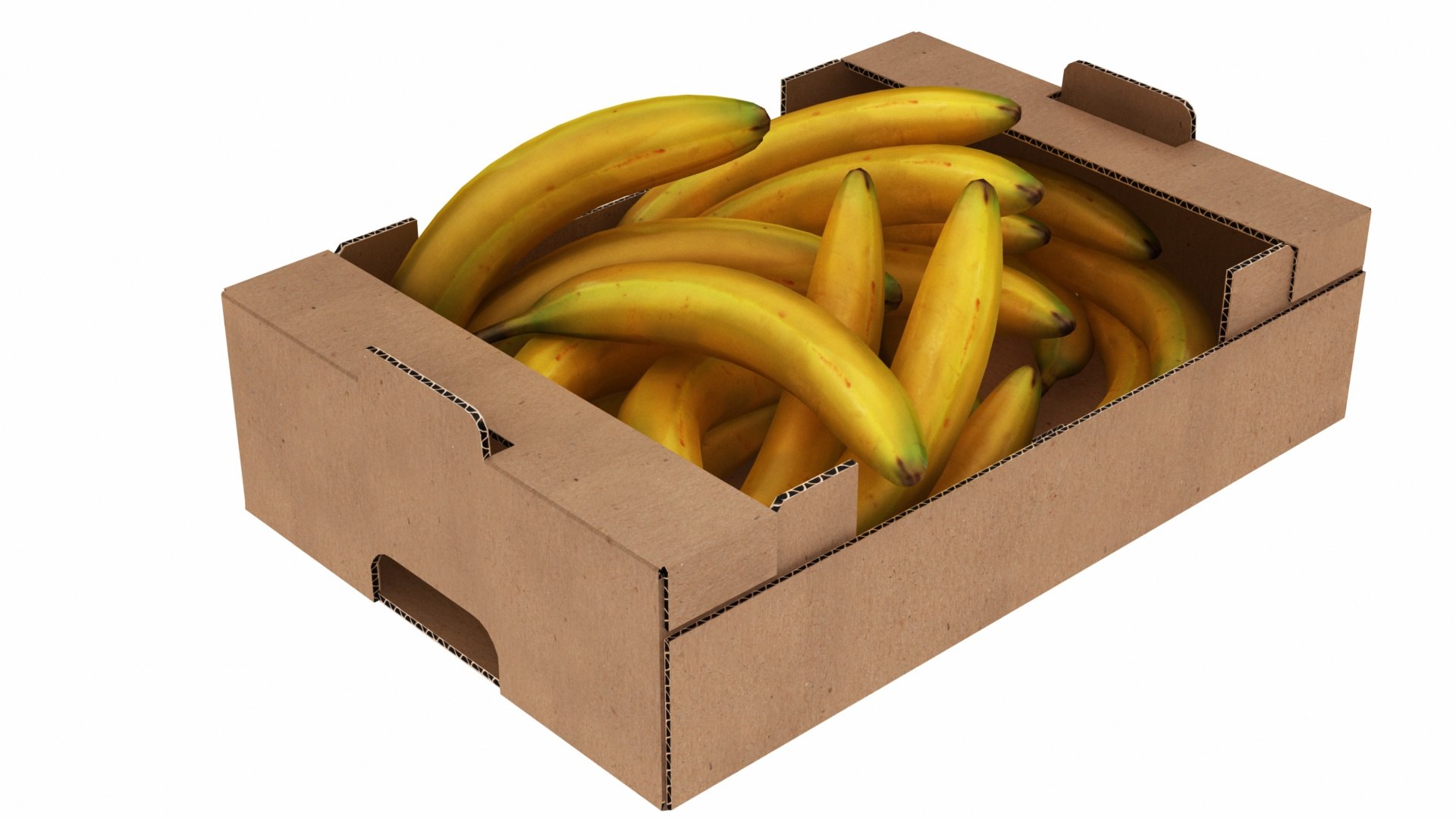 Fruit Cardboard Box Withs Model Turbosquid 1542563