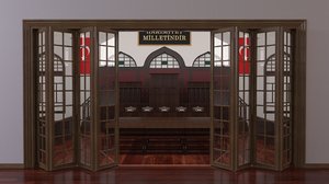 3D ilk kurul salonu parliament model