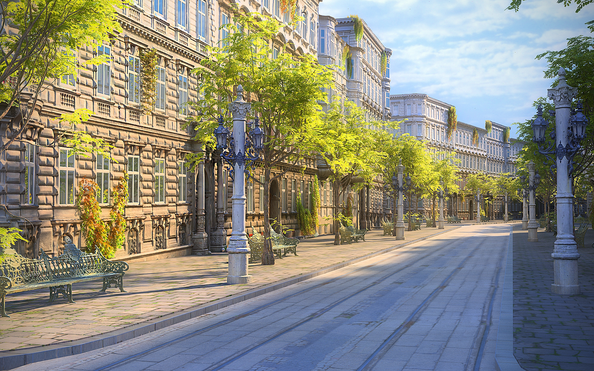 viennas classic city animated3d模型