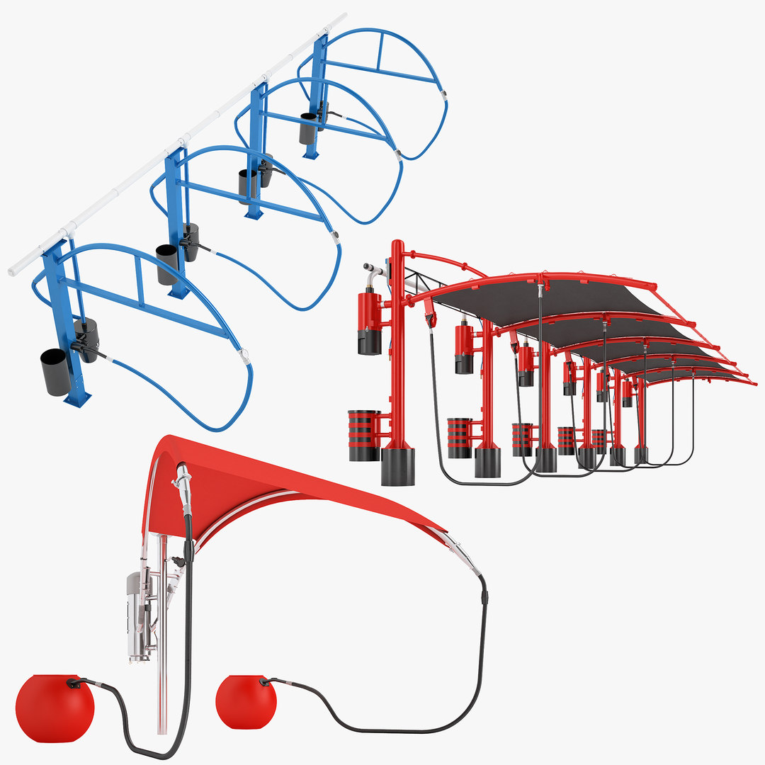 Vacuum express car wash 3D model TurboSquid 1542600