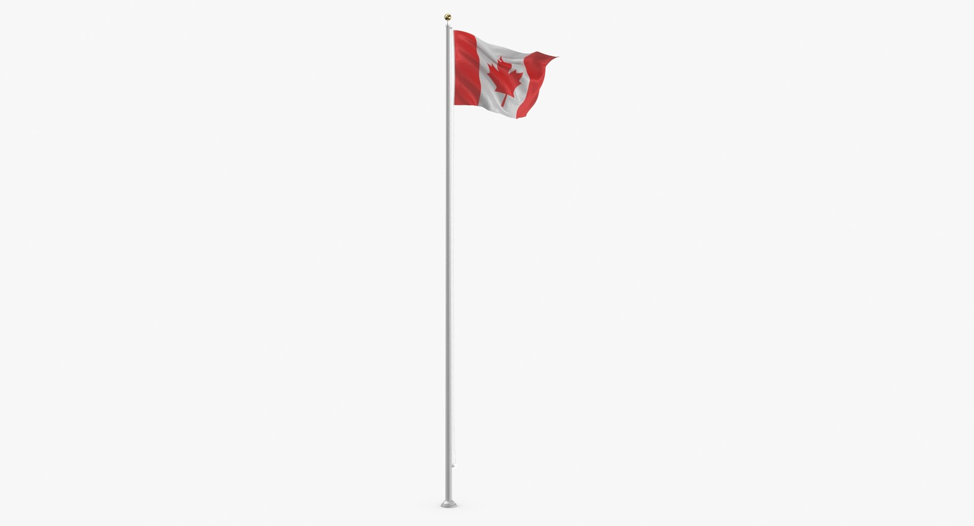 Flag pole canada 3D TurboSquid 1542720