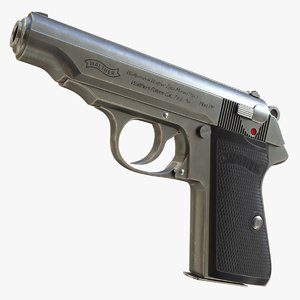 3D realistic walther pp 01 model