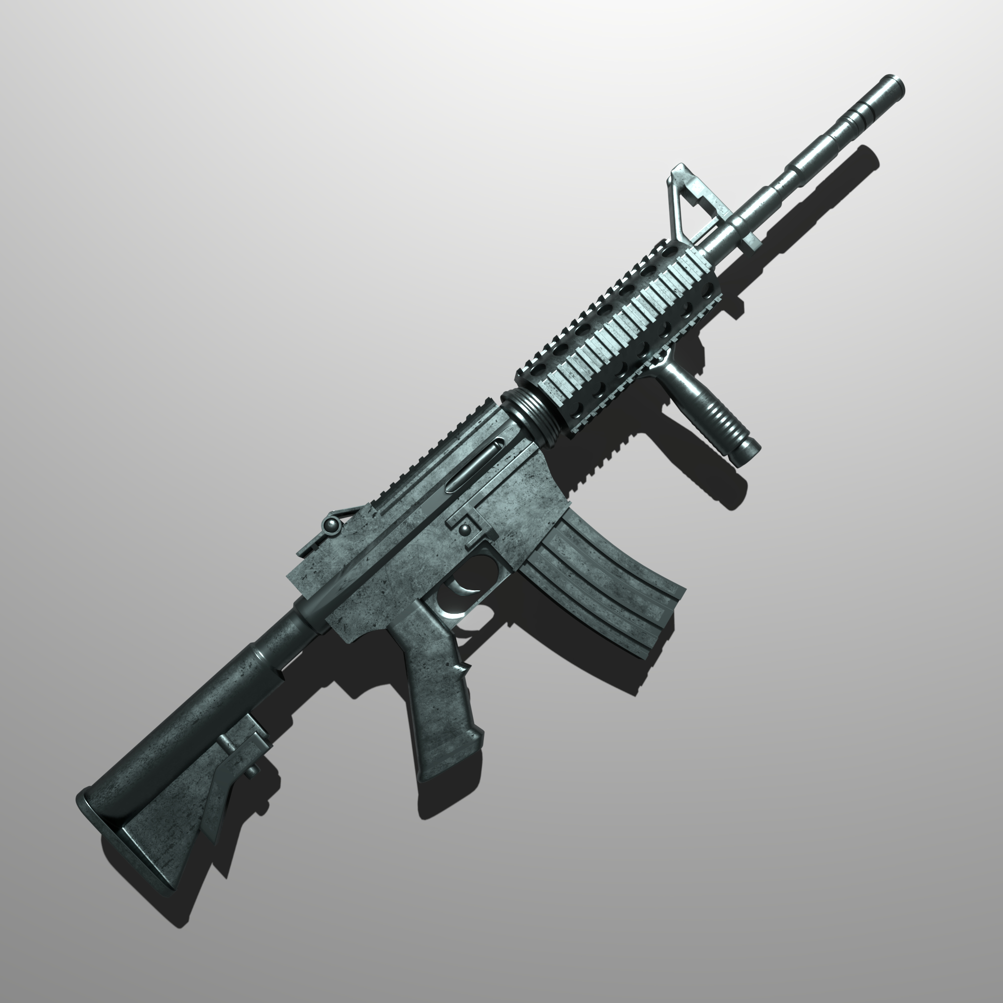 m4a1 rifle3d模型