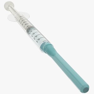 3D model vaccine syringe
