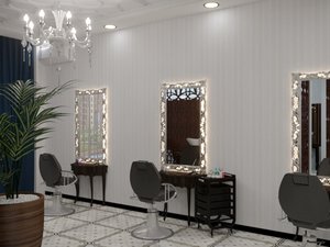 beauty salon reception model