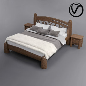bed bedroom 3D model