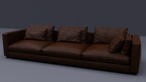 leather sofa 3D model