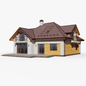 3D gameready house 7 cottage
